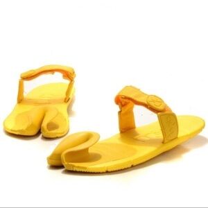 Funky yellow sandals